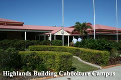 Exterior view of the Highlands Building at the Caboolture campus